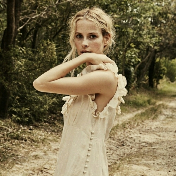 cream embroidered maxi dress